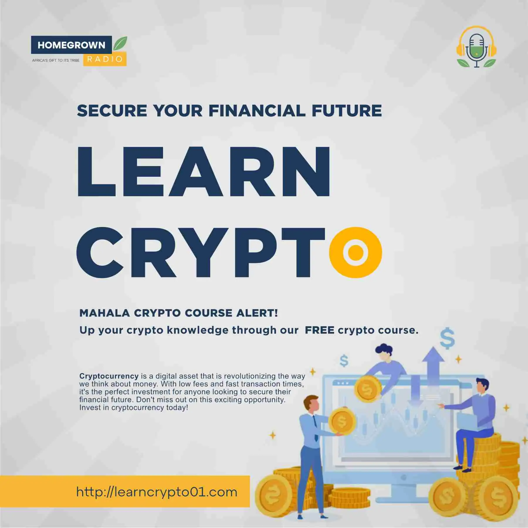Learn Crypto Finance Poster